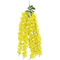 Adlmired By Nature Admired by Nature ABN5B006-YLW Artificial 5 Stem Wisteria Long Hanging Bush Flowers - Yellow ABN5B006-YLW